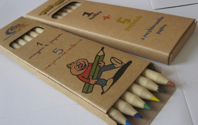Recycled kraft paper color pencil