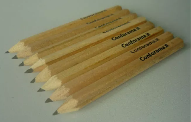 wood golf score pencil